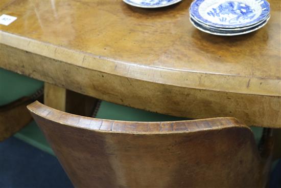 An Art Deco suite Sideboard W.180cm, Sideboard W.150cm
